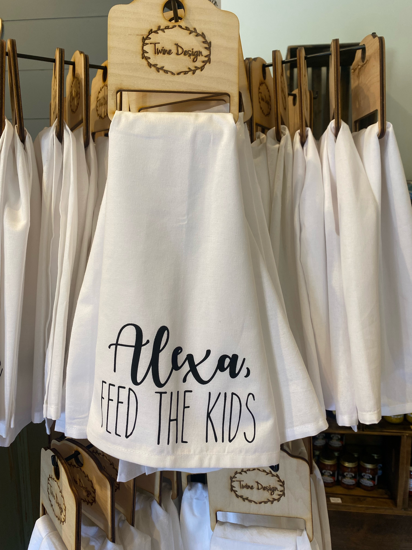 Alexa Feed the Kids Tea Towel