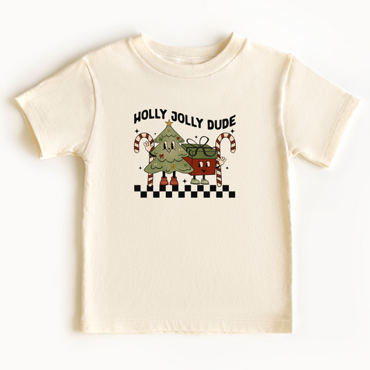 Holly Jolly Dude Bodysuit and Tee