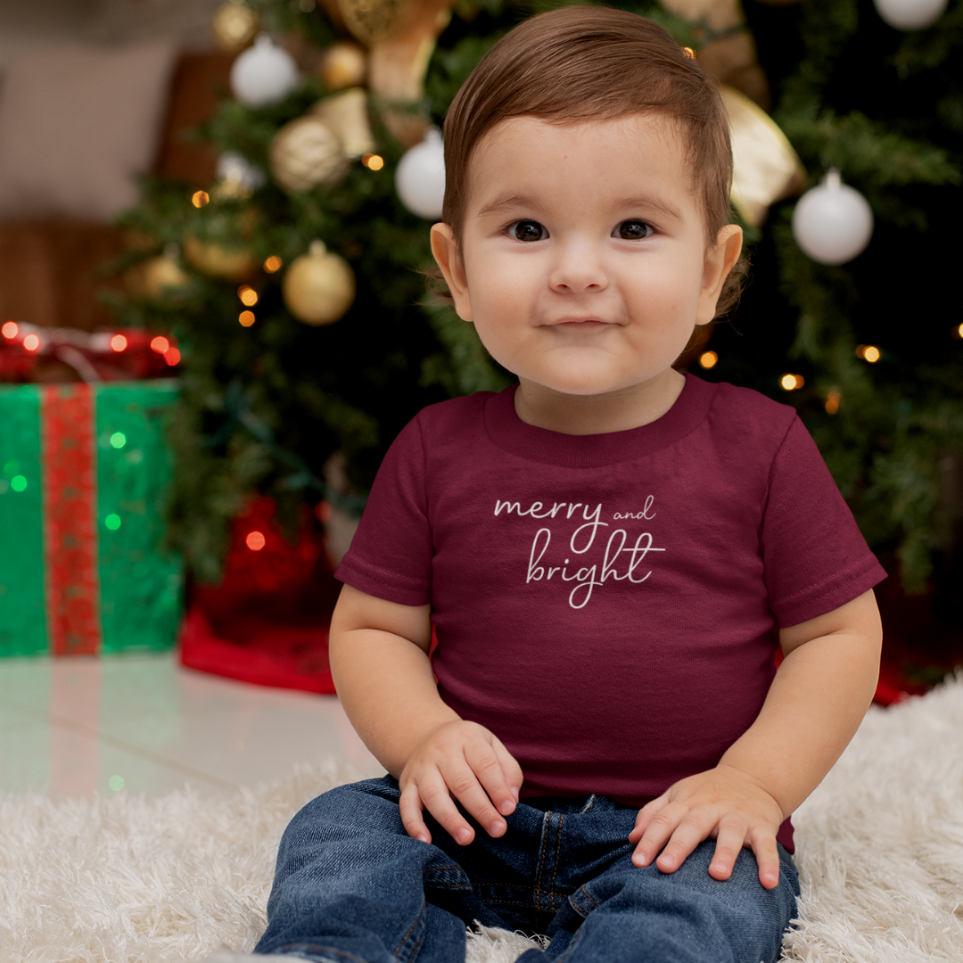 Merry and Bright Onesie and Toddler Tee