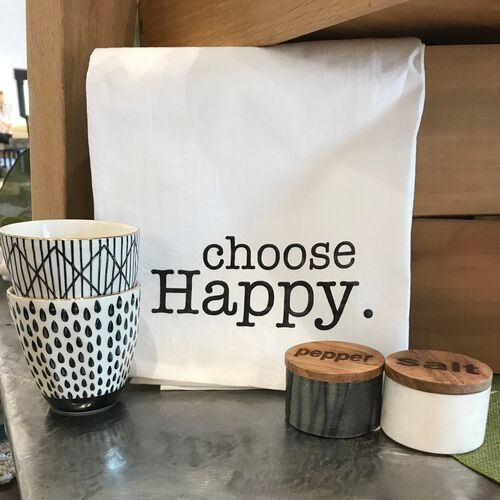 Choose Happy Tea Towel