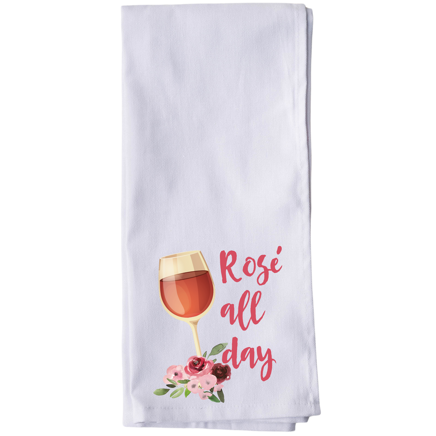 Rosé all day tea towel (Rose all day)